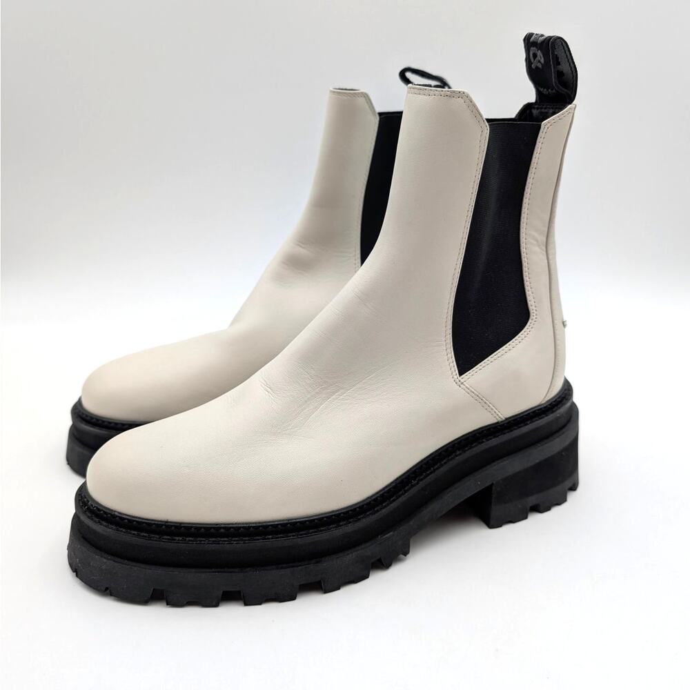 Zadig & Voltaire Ride Chelsea Ankle Boot Women's Ice White Size US10.5 EU41